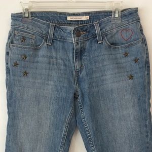 Levi’s 535 Super Skinny jeans with embellishments